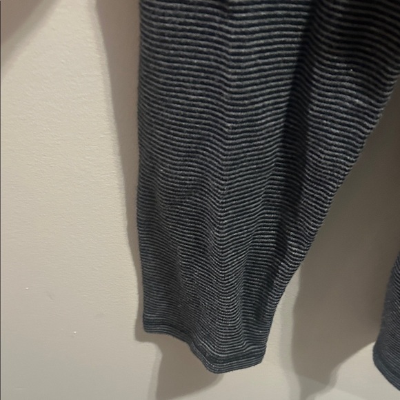 American Eagle Outfitters Black and Gray Striped Long Sleeve Henley - Picture 6 of 14